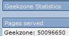 Geekzone 50 Million Pages Served