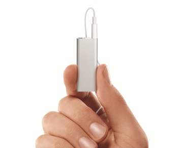 New Apple iPod shuffle doubles capacity, talks to user