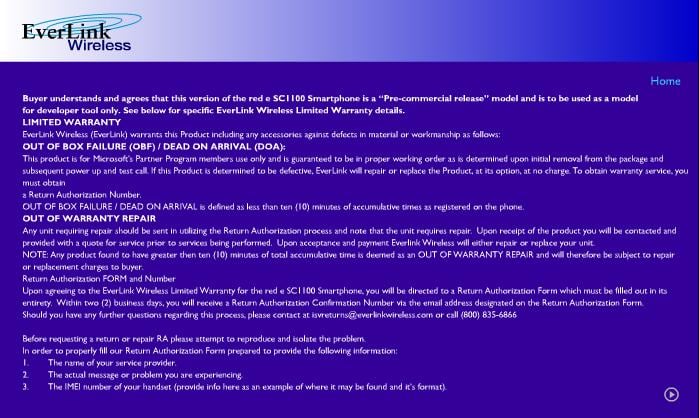 Strange warranty for Everlink Red E SC1100