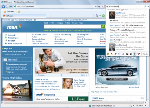 Microsoft introduces Internet Explorer 8