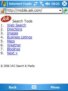 Ask.com Introduces Mobile Search Services