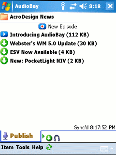 Podcasting from the Pocket PC with AudioBay