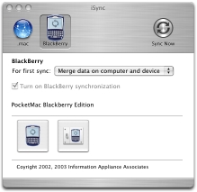 RIM Blackberry users can now synchronise with Apple Mac