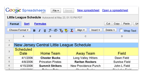 Google Announces Limited Test of Google Spreadsheets