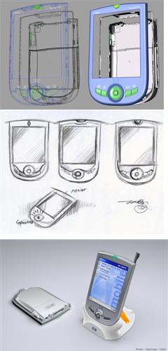 Creating the iPAQ with computer aided design