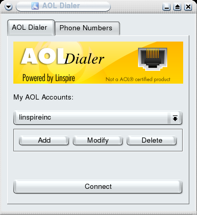 AOL dialer now available on Linux desktop