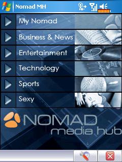 SRN launches Free NOMAD Media Hub BETA RSS and Media Aggregator for Pocket PC