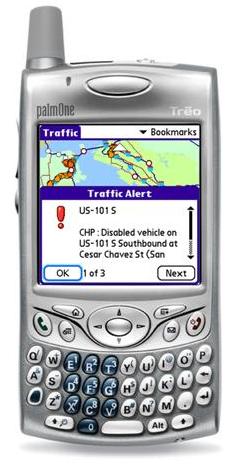 Palm releases new traffic application for Treo smartphones