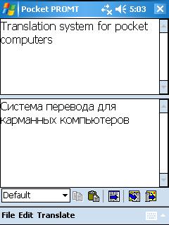 PROMPT Released Pocket PROMT 5.0 Translator for Pocket PCs
