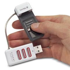 Sandisk introduces the Cruzer Profile USB flash memory with fingerprint reader