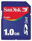 Sandisk ships 1GB SD card