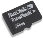 SanDisk introduces 256MB TransFlash module