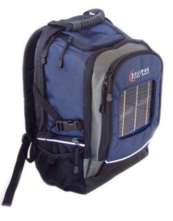 Keep your mobile or PDA charged with a solar backpack