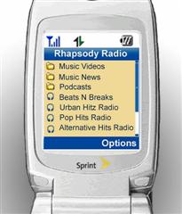 Sprint and RealNetworks Launch Rhapsody Radio on Mobile Phones