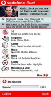 Vodafone announces the global launch of Vodafone live! with 3G