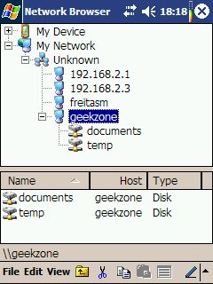 Network Browser for Pocket PC updated