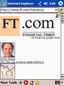 What changed on Pocket Internet Explorer with Windows Mobile 2003 Second Edition