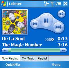 LobsterTunes for Windows Mobile Pocket PC
