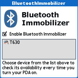 BTImmobilizer for Palm OS