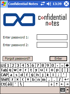 Confidential Notes for Pocket PC