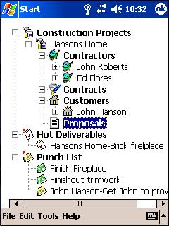 Construction Manager Standard Edition for Pocket PC