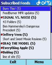 FeedBurner for Windows Mobile Smartphone