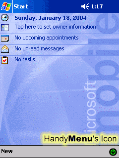 HandyMenu for Pocket PC