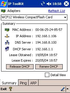 IPToolkit for Pocket PC