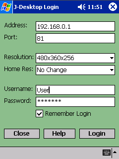 J-Desktop for Pocket PC