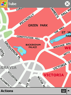 London Congestion Charge Map for Tube