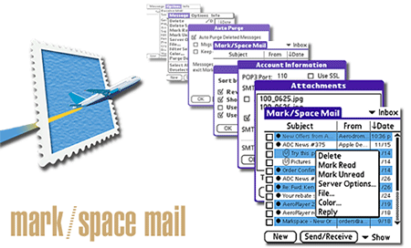 Send and receive any file type with Mark/Space Mail 2.0 for Palm OS