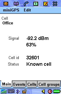 MiniGPS for Sony Ericsson P800