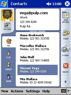 .mobile Contacts for Pocket PC