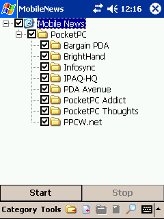 Mobile News Web Service for Pocket PC