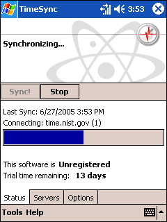 Mobile TimeSync for Pocket PC
