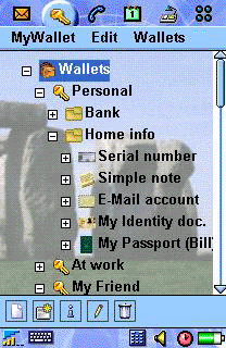 MyWallet for Sony Ericsson P800