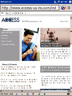 Access Netfront 3.1 for Toshiba e800 Pocket PC