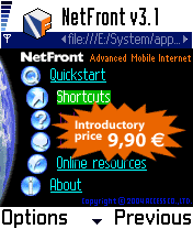 Access Netfront for Symbian Series 60