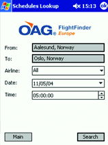 OAG launches new instant flight software for Pocket PC