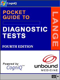 Pocket Guide to Diagnostic Tests, 4/e for Pocket PC