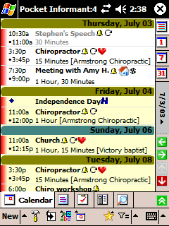 Pocket Informant 5.01 and WebIS Mail for Pocket PC updates