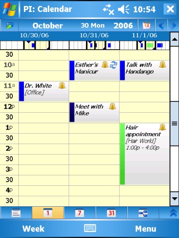 Pocket Informant Calendar for Windows Mobile Pocket PC