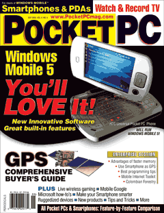 Pocket PC Magazine September 2005 issue in MS Reader format