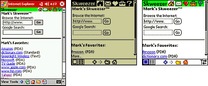 Skweezer takes the headache out of wireless web browsing