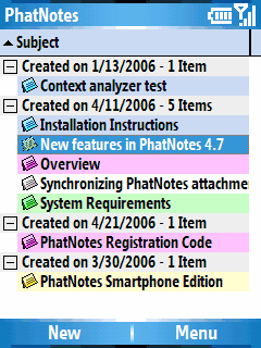 PhatWare PhatNotes 4.7 Smartphone Edition