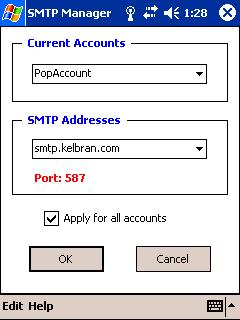 SMTP Manager for Pocket PC
