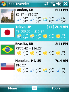 Spb Traveler for Windows Mobile Pocket PC
