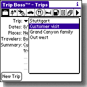 Trip Boss travel application for Palm OS released