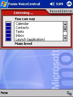 FonixVoiceCentral 3.0 for Pocket PC
