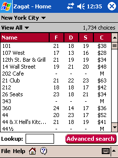 Handmark Releases New Version of Zagat To Go Restaurant and Entertainment Guide